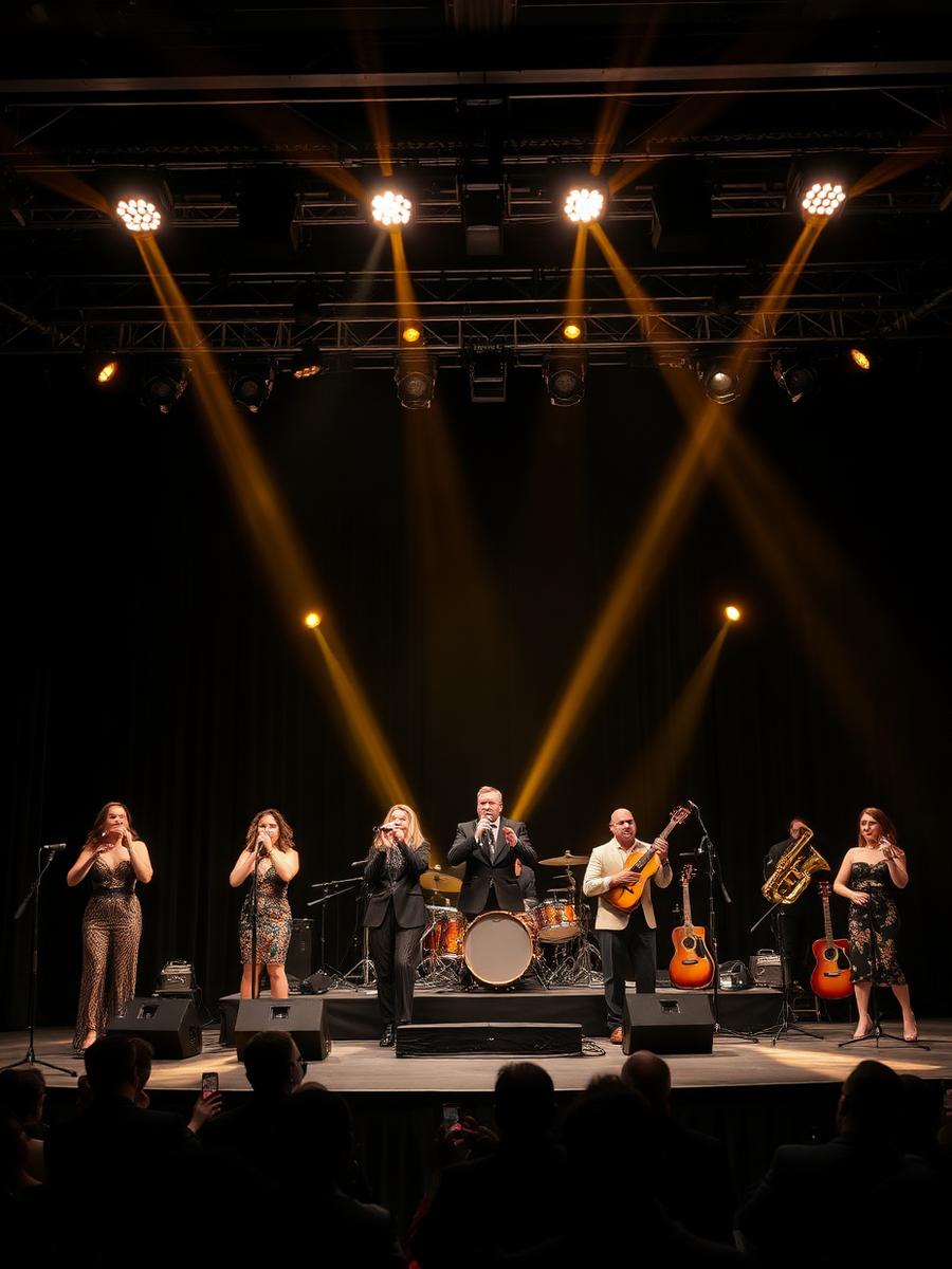 Show Band artist performing at a luxury event